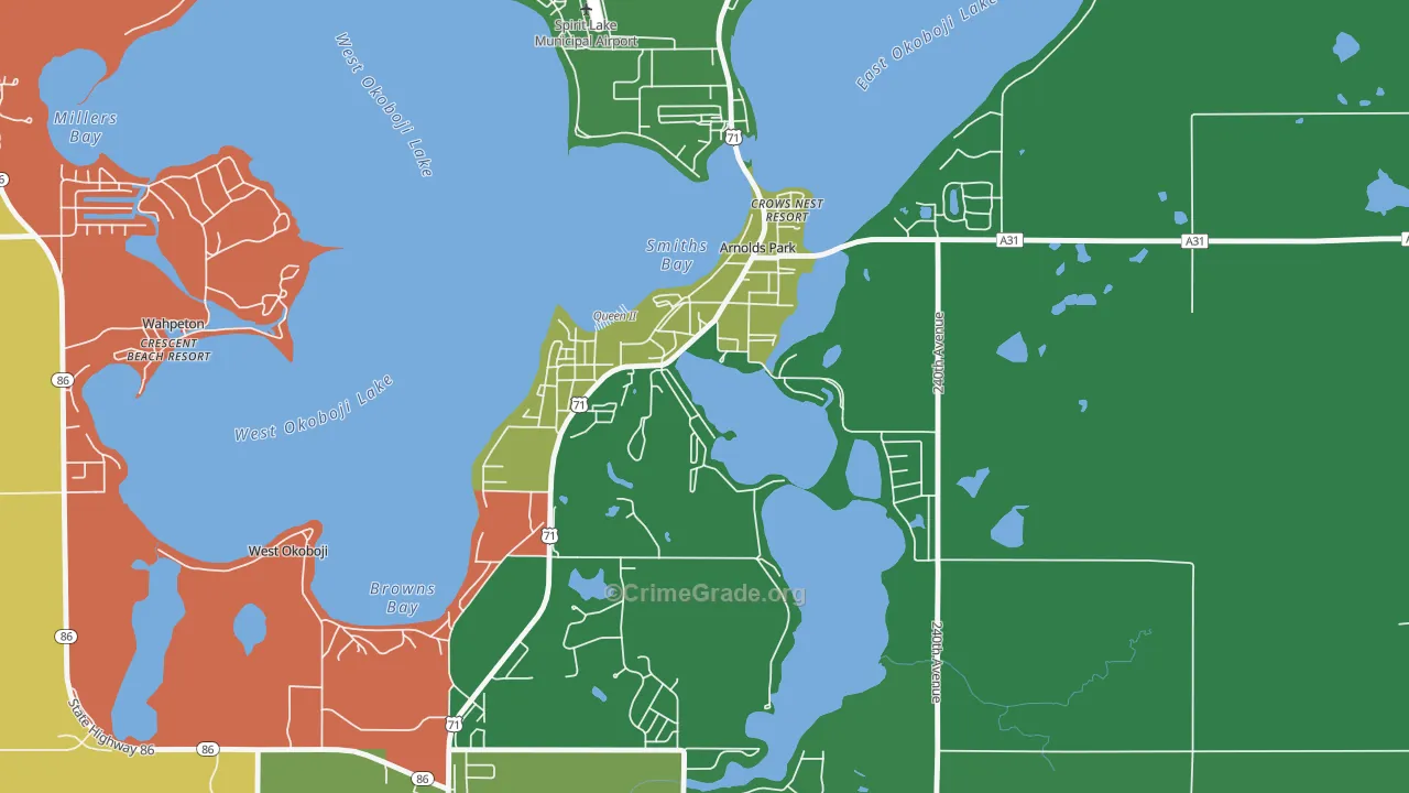 51331, IA Map of Vehicle Theft Rates