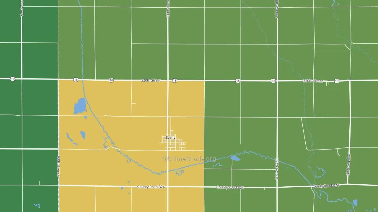 51338, IA Map of Vehicle Theft Rates