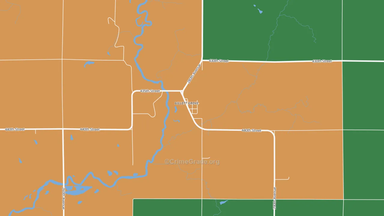 51341, IA Map of Vehicle Theft Rates