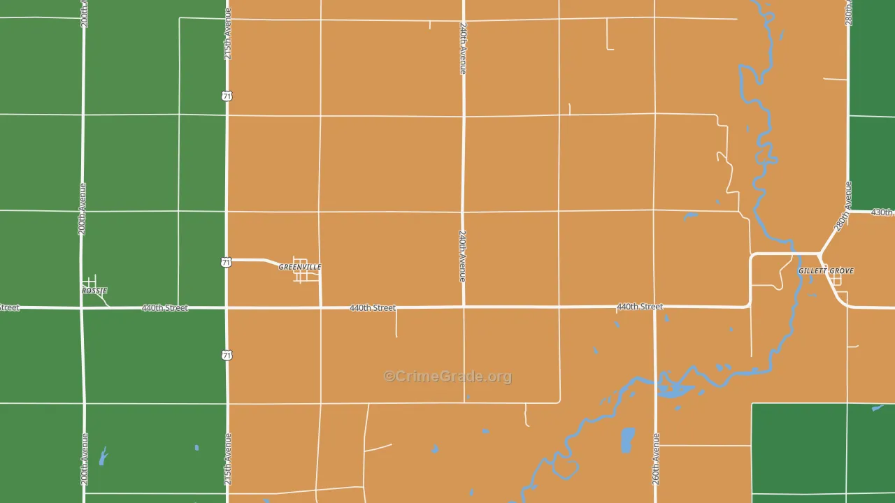 51343, IA Map of Vehicle Theft Rates