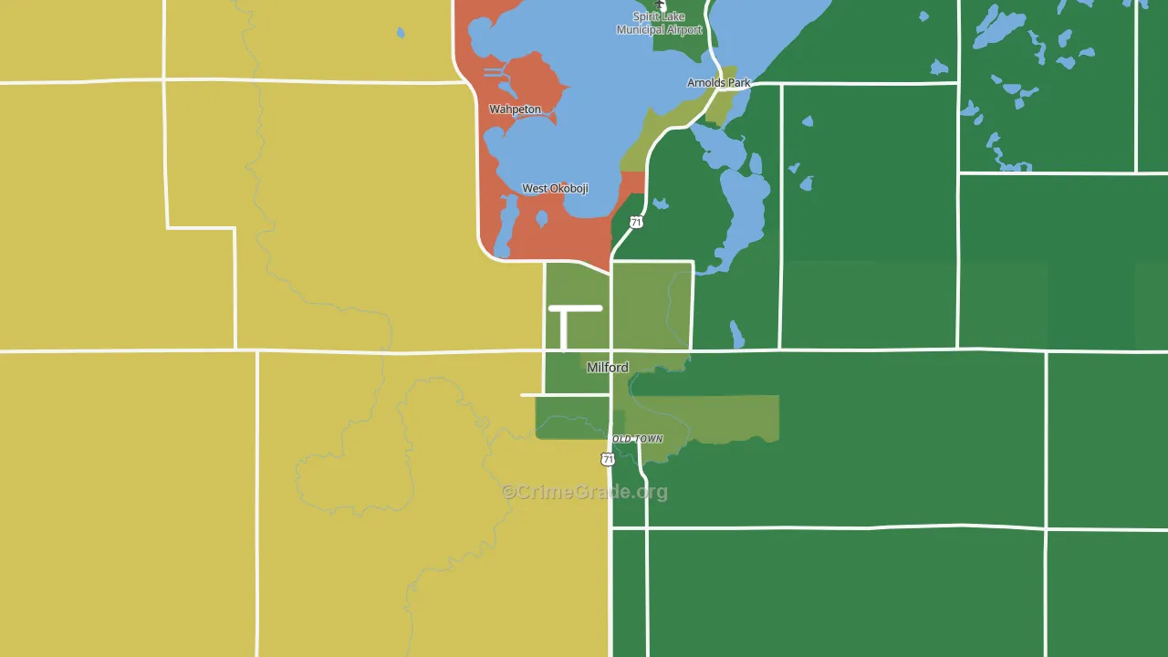 51351, IA Map of Vehicle Theft Rates