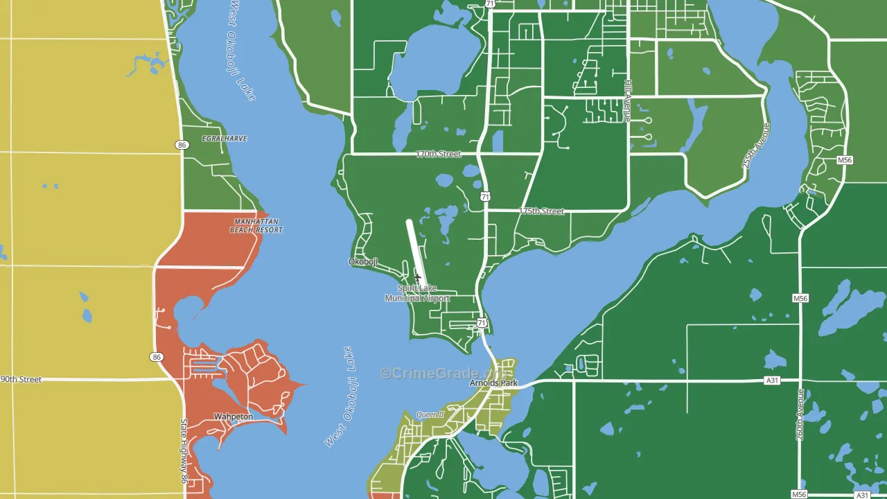 51355, IA Map of Vehicle Theft Rates