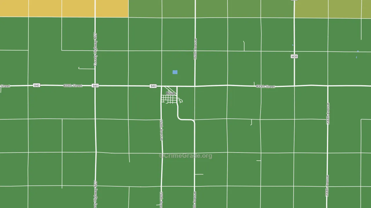51357, IA Map of Vehicle Theft Rates