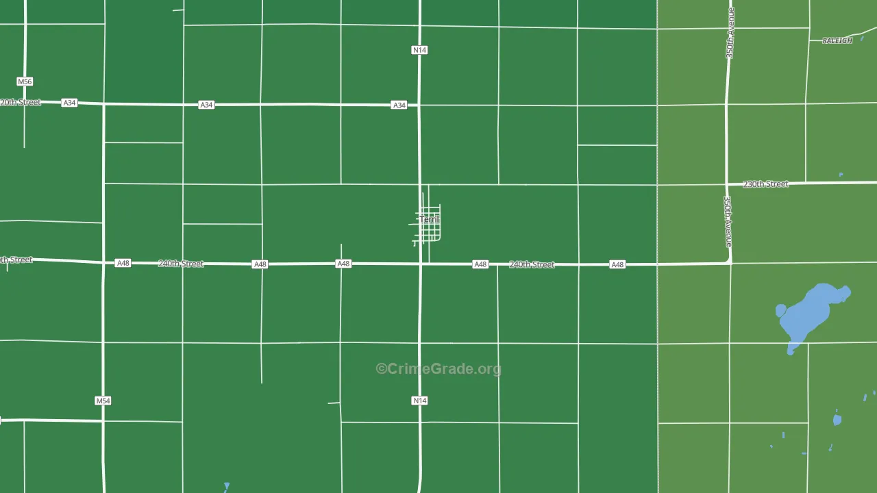 51364, IA Map of Vehicle Theft Rates