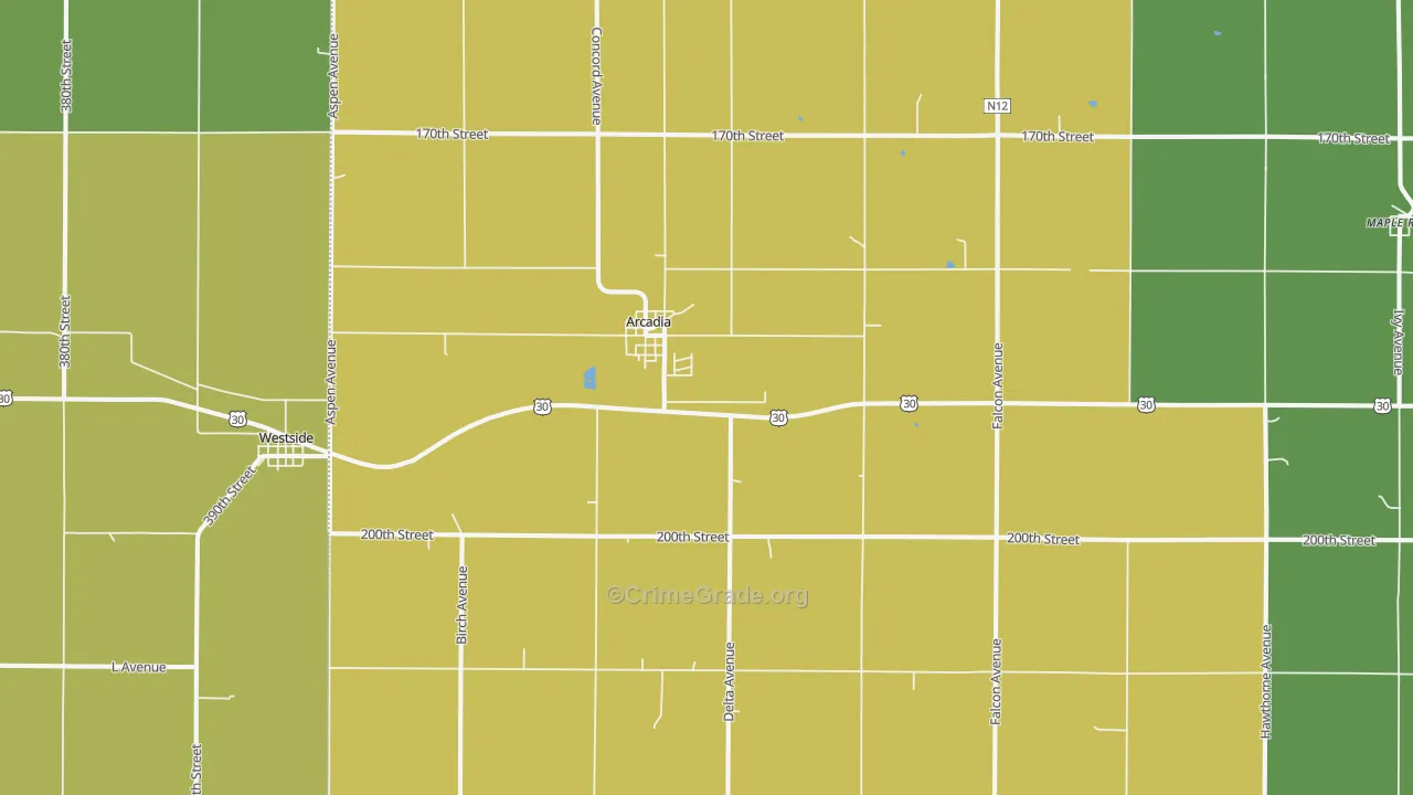 51430, IA Map of Vehicle Theft Rates