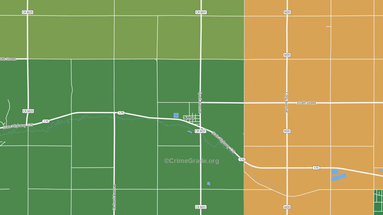51431, IA Map of Vehicle Theft Rates