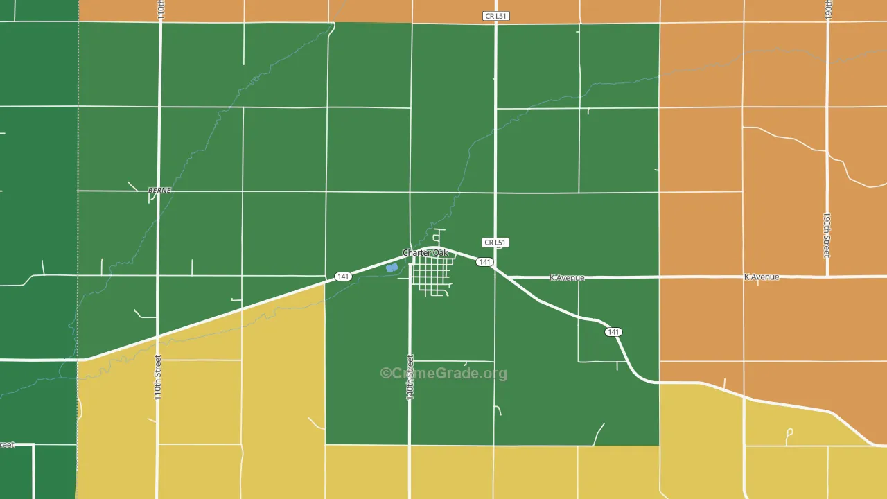 51439, IA Map of Vehicle Theft Rates