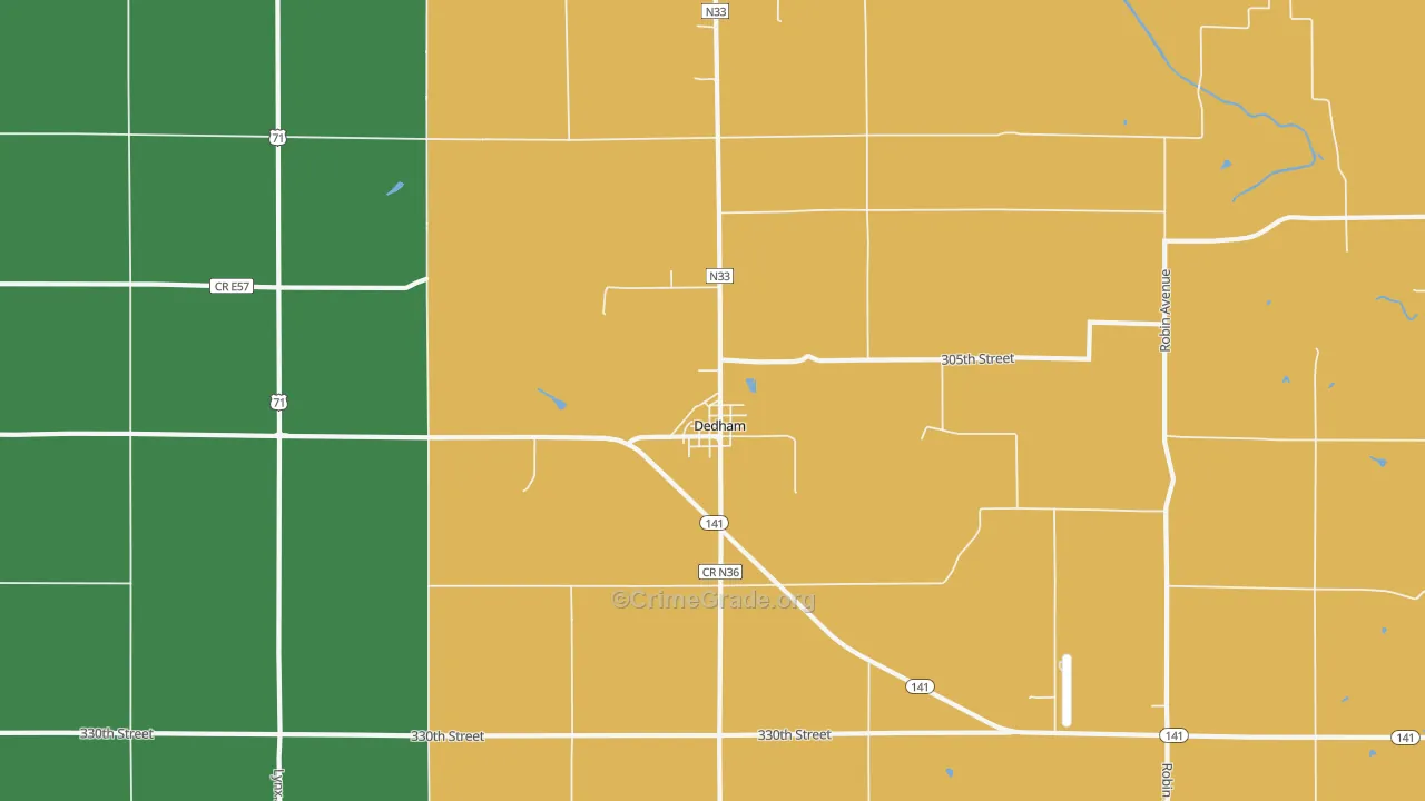 51440, IA Map of Vehicle Theft Rates