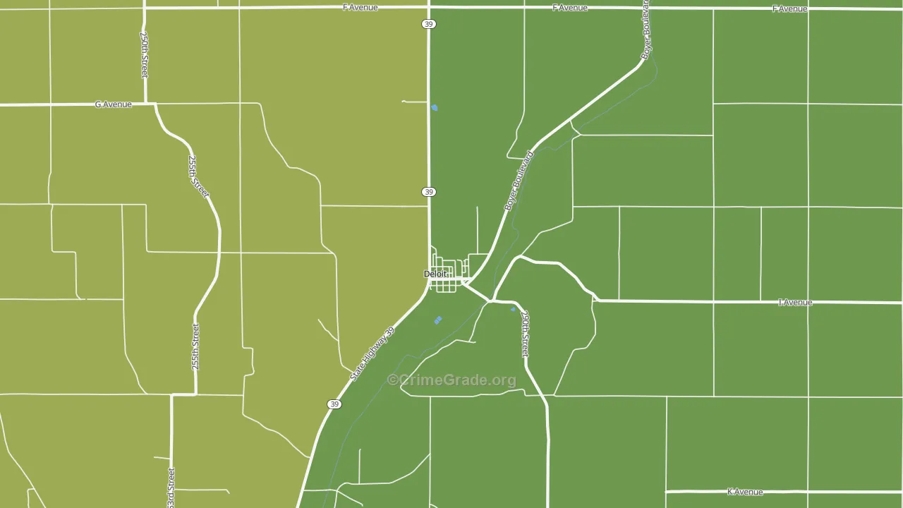 51441, IA Map of Vehicle Theft Rates