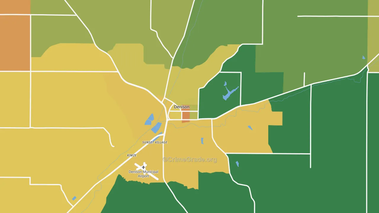 51442, IA Map of Vehicle Theft Rates