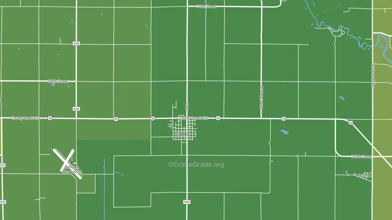 51443, IA Map of Vehicle Theft Rates
