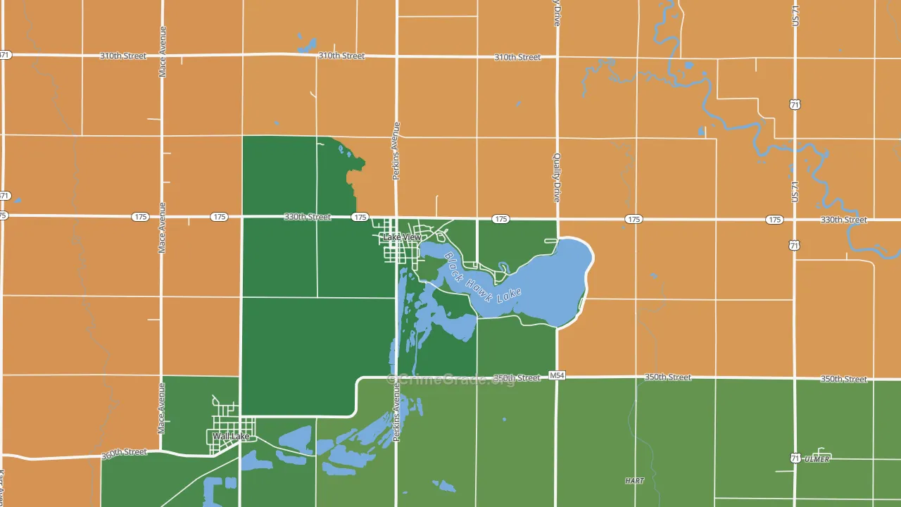 51450, IA Map of Vehicle Theft Rates