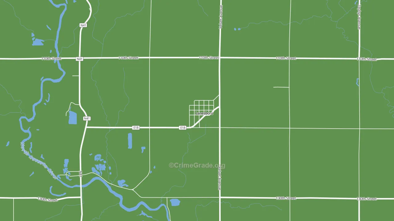 51451, IA Map of Vehicle Theft Rates