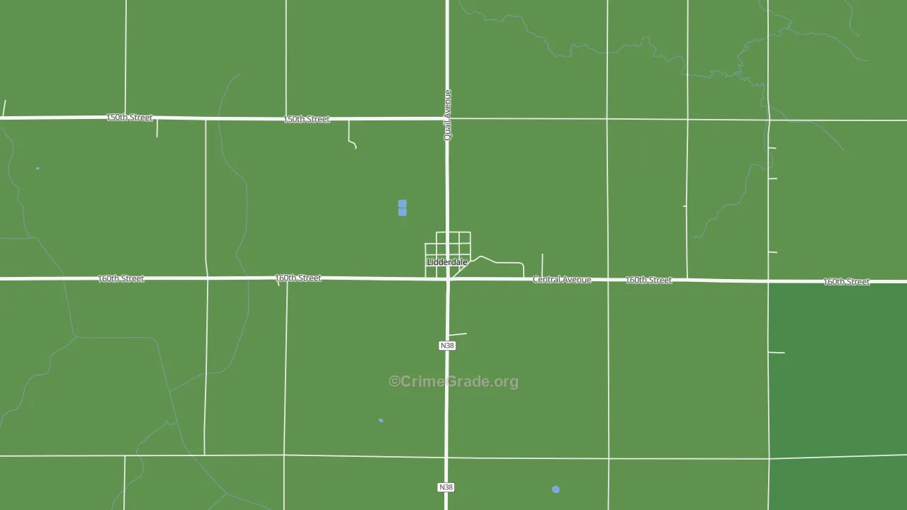 51452, IA Map of Vehicle Theft Rates