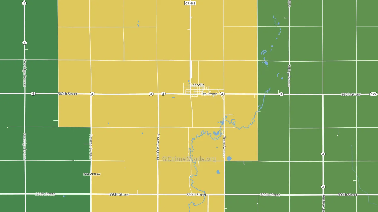 51453, IA Map of Vehicle Theft Rates