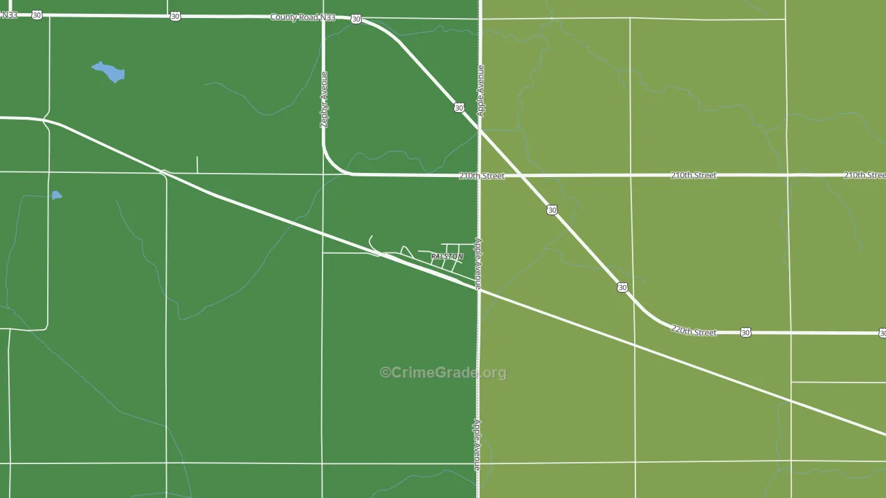 51459, IA Map of Vehicle Theft Rates