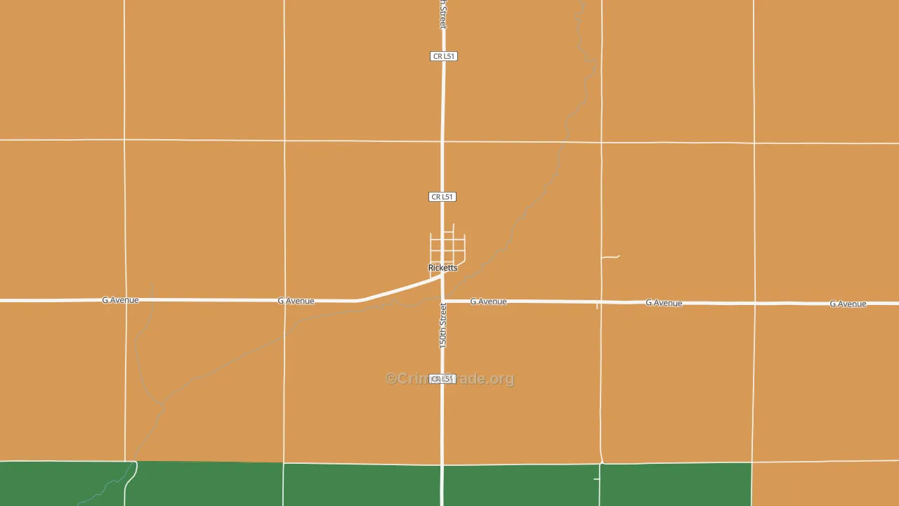 51460, IA Map of Vehicle Theft Rates