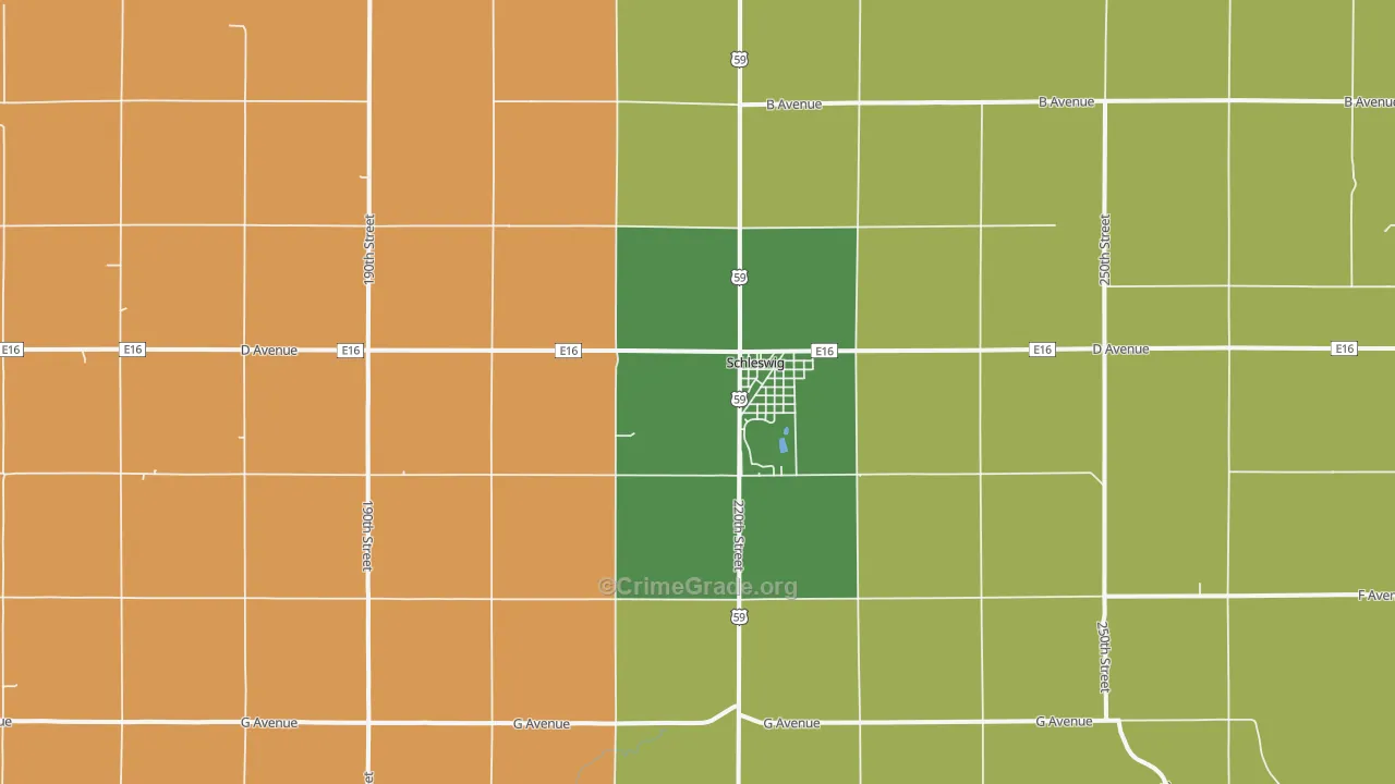 51461, IA Map of Vehicle Theft Rates