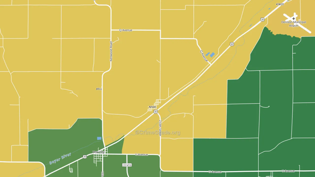 51520, IA Map of Vehicle Theft Rates