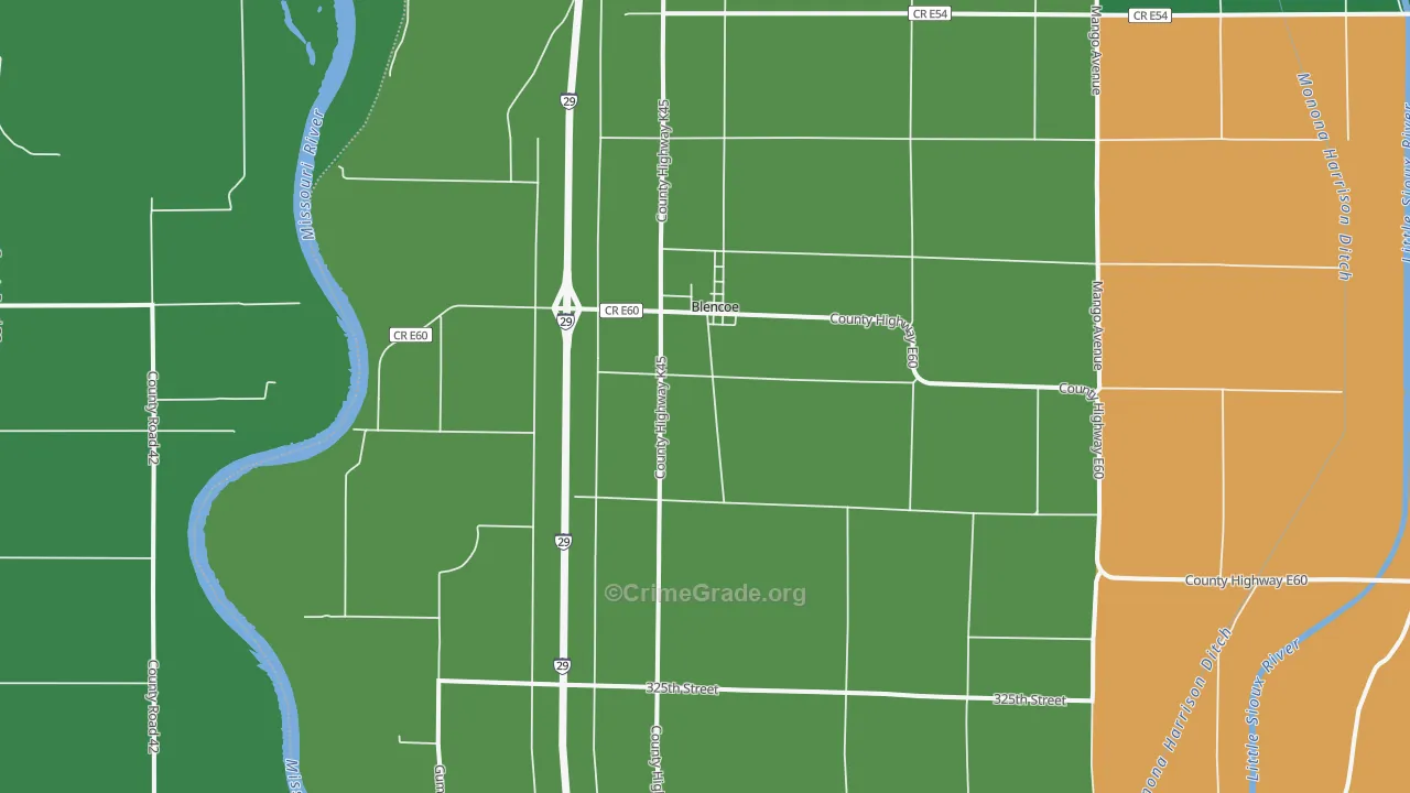51523, IA Map of Vehicle Theft Rates