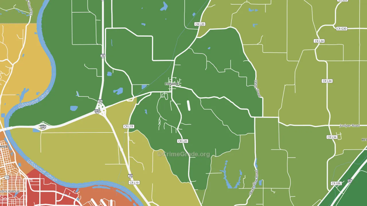 51526, IA Map of Vehicle Theft Rates
