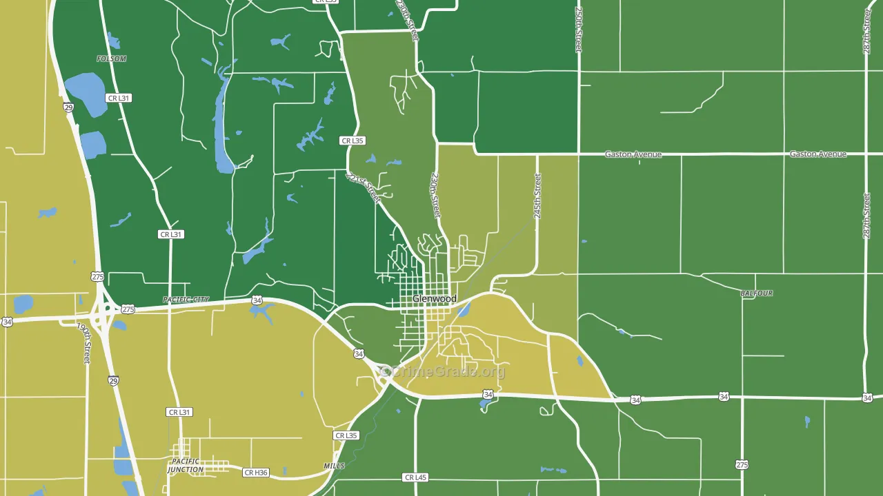 51534, IA Map of Vehicle Theft Rates