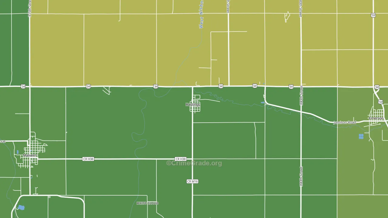 51540, IA Map of Vehicle Theft Rates