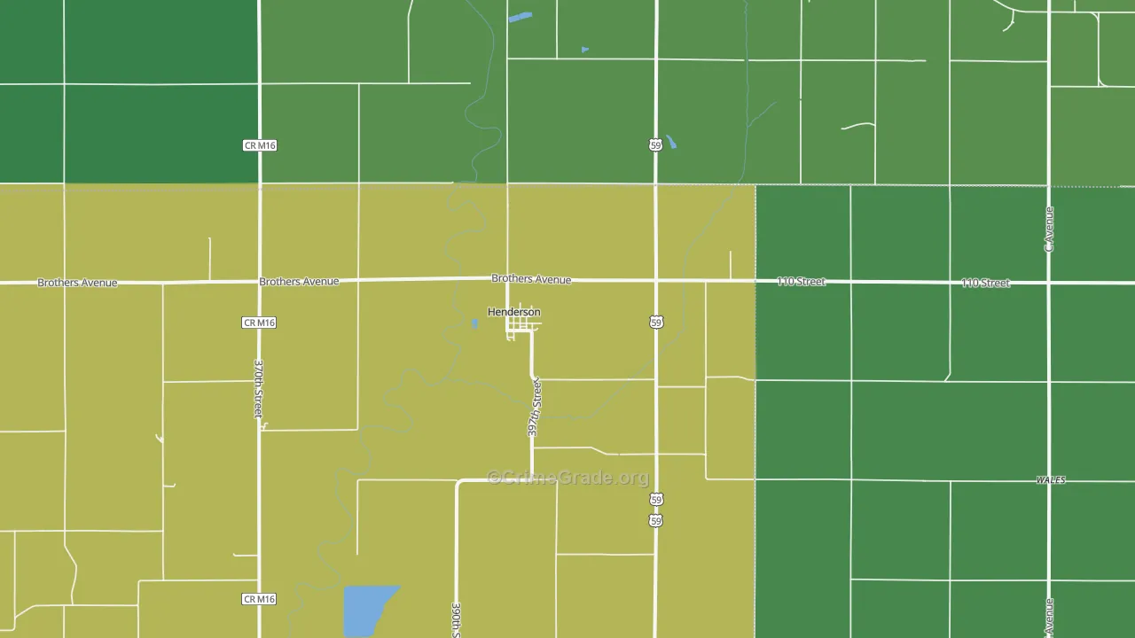 51541, IA Map of Vehicle Theft Rates