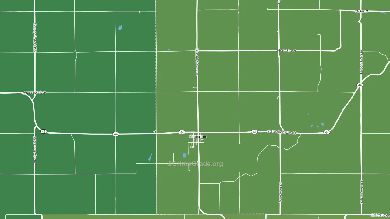 51543, IA Map of Vehicle Theft Rates