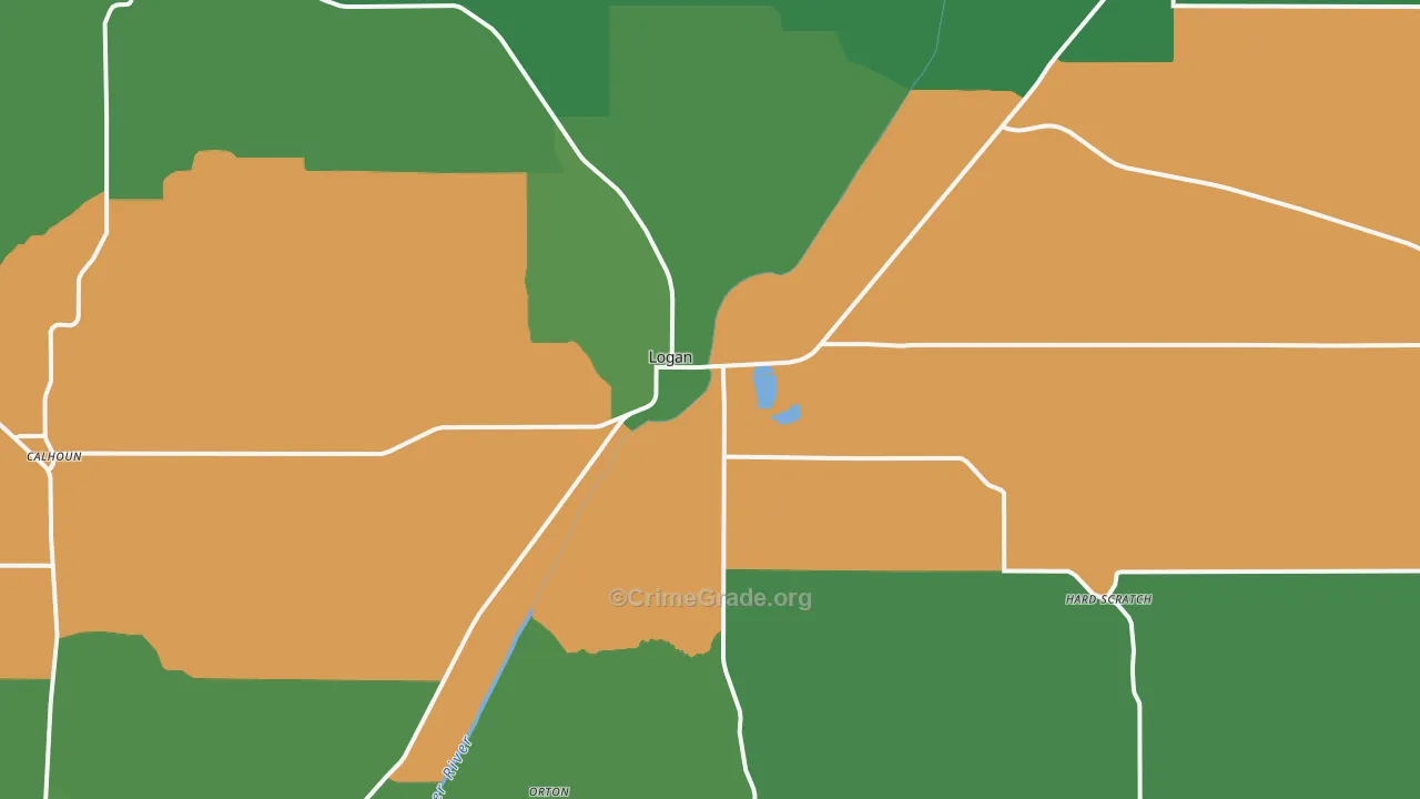 51546, IA Map of Vehicle Theft Rates