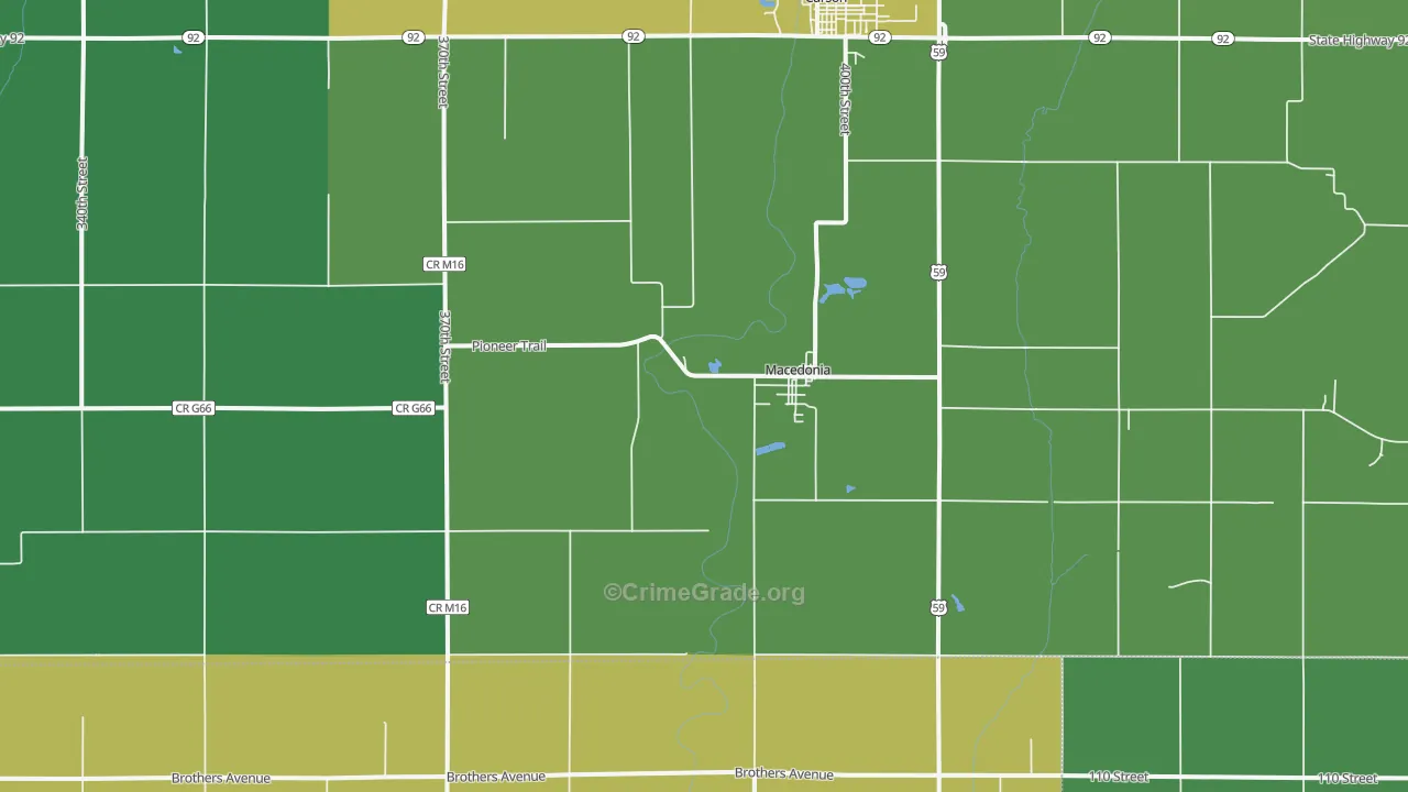 51549, IA Map of Vehicle Theft Rates