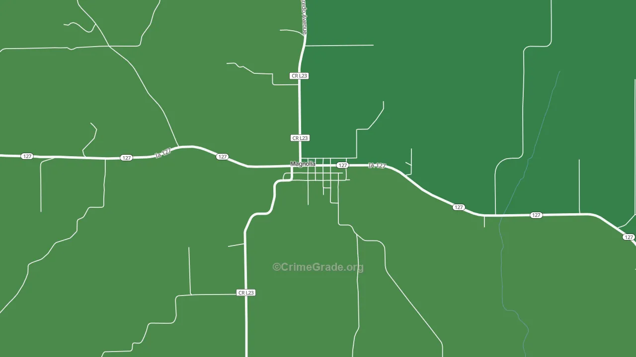 51550, IA Map of Vehicle Theft Rates