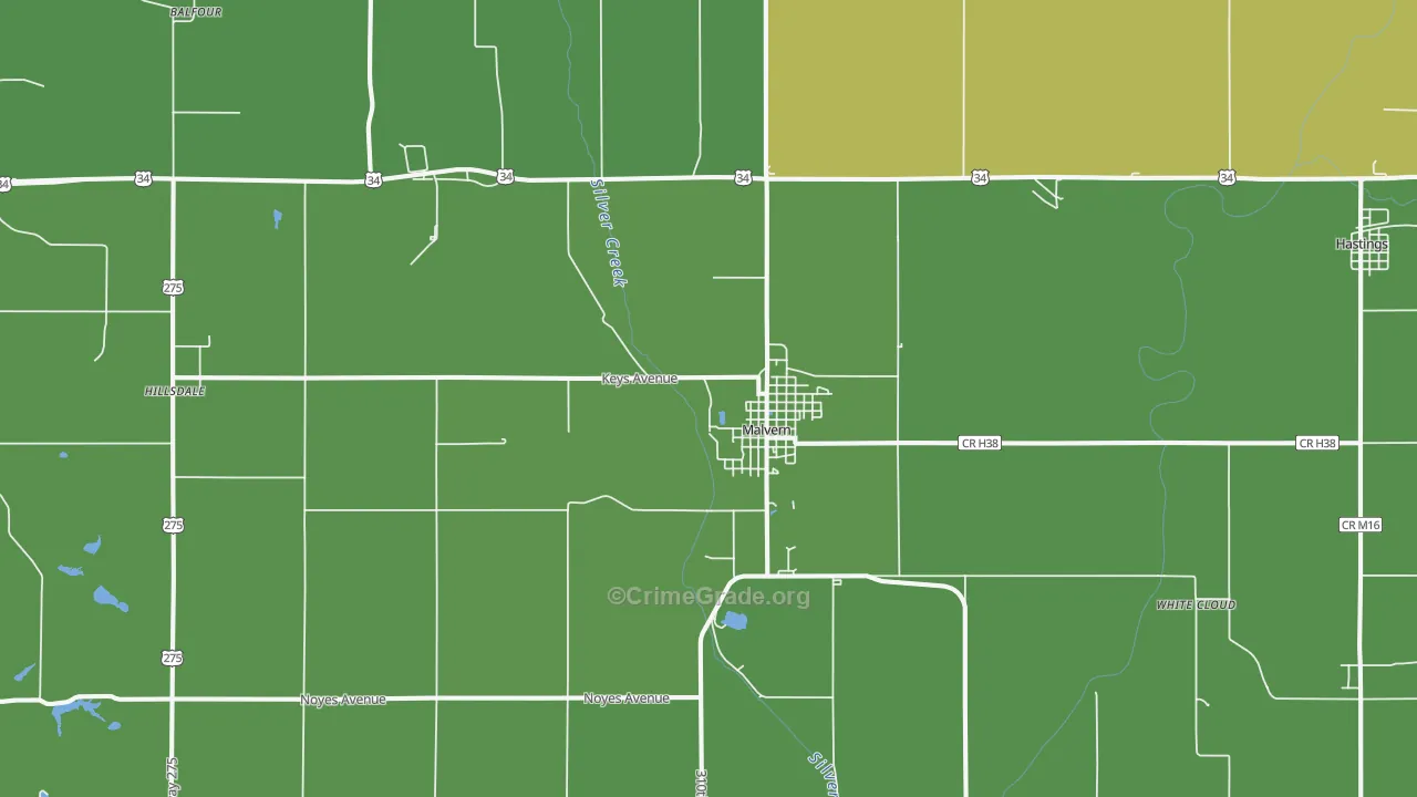 51551, IA Map of Vehicle Theft Rates