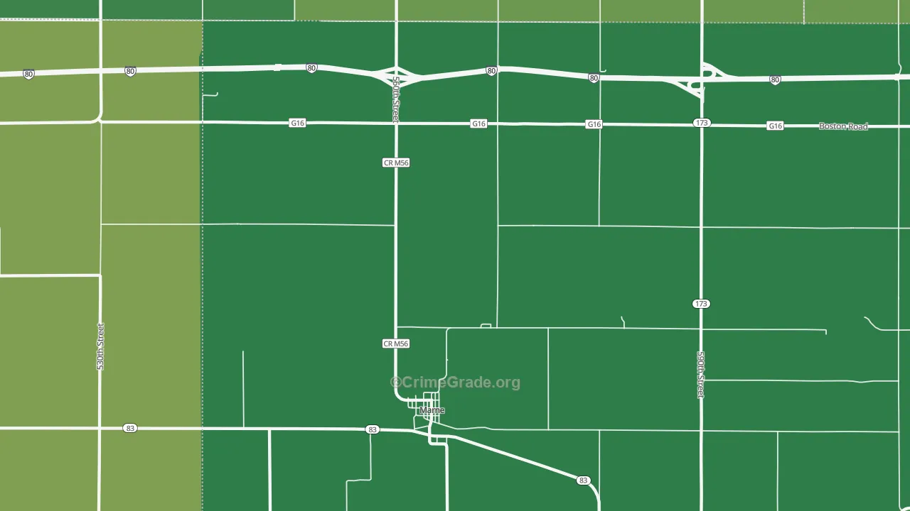 51552, IA Map of Vehicle Theft Rates