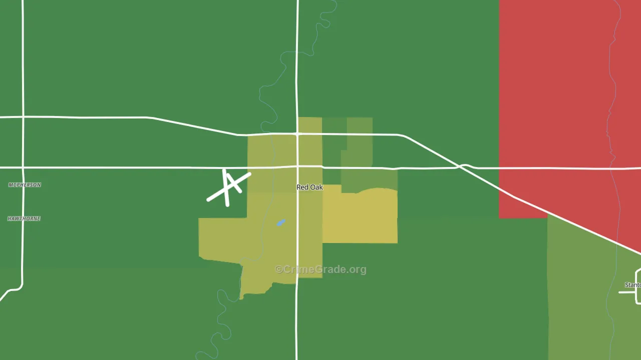 51566, IA Map of Vehicle Theft Rates