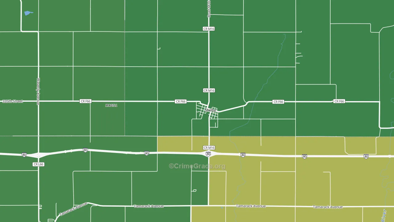 51570, IA Map of Vehicle Theft Rates