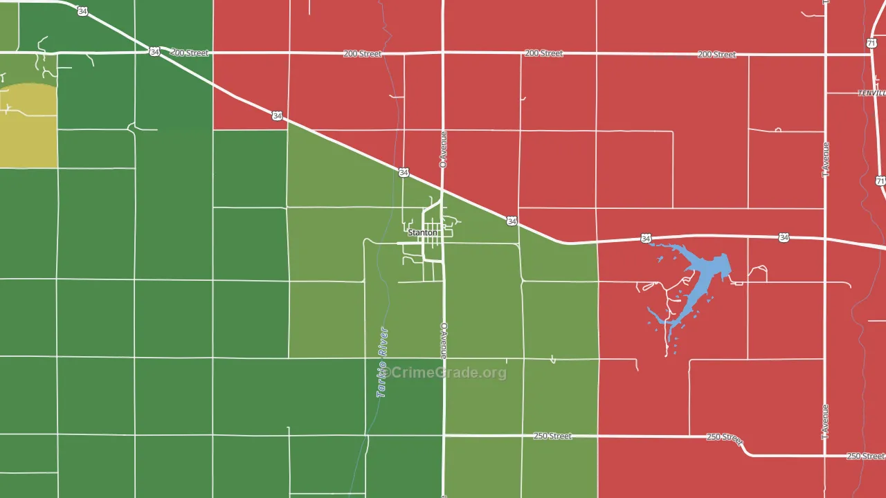 51573, IA Map of Vehicle Theft Rates