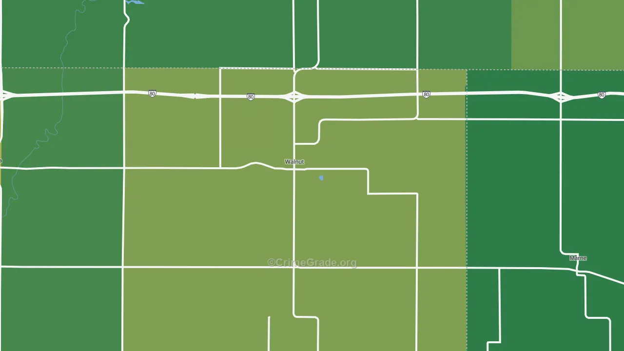 51577, IA Map of Vehicle Theft Rates