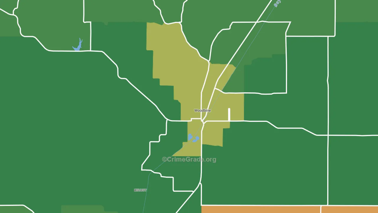 51579, IA Map of Vehicle Theft Rates