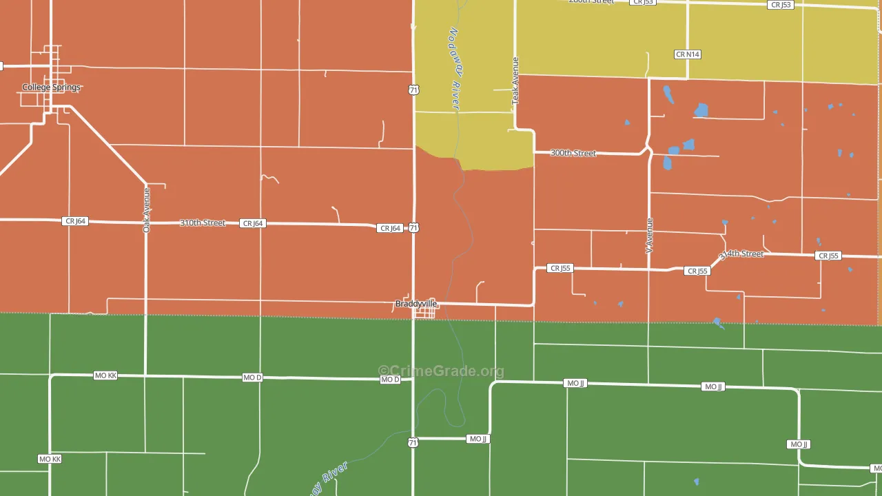 51631, IA Map of Vehicle Theft Rates