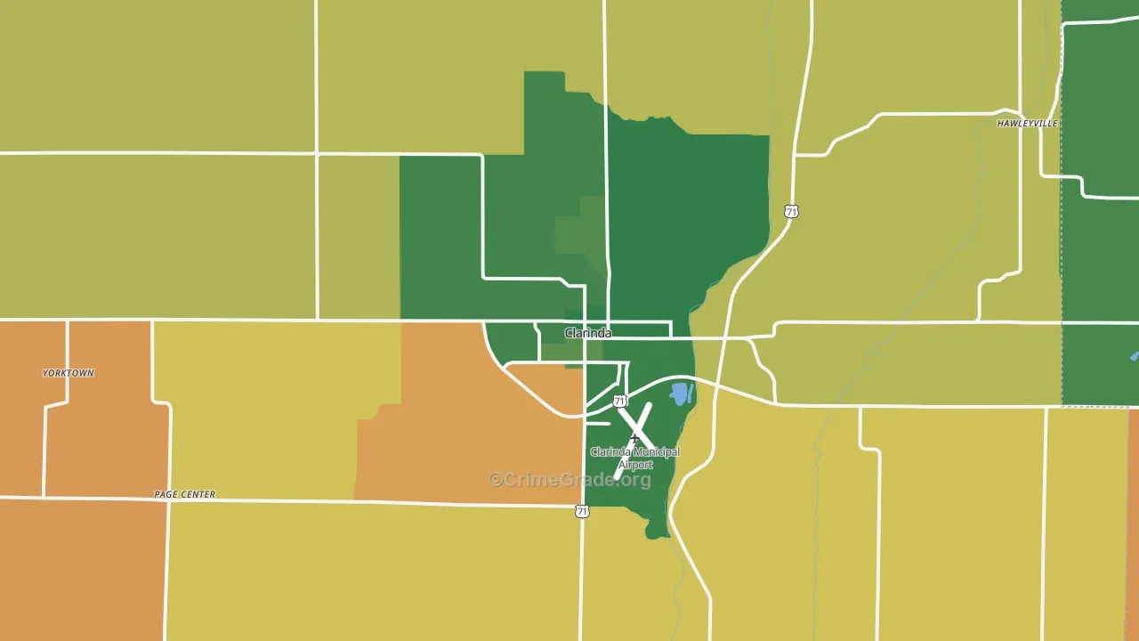 51632, IA Map of Vehicle Theft Rates