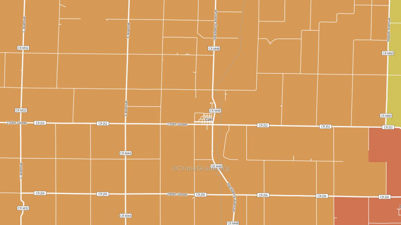 51636, IA Map of Vehicle Theft Rates