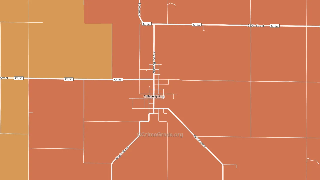 51637, IA Map of Vehicle Theft Rates