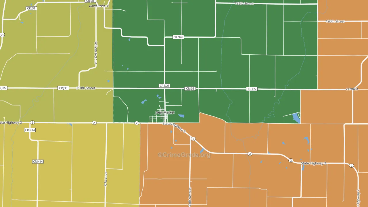 51646, IA Map of Vehicle Theft Rates