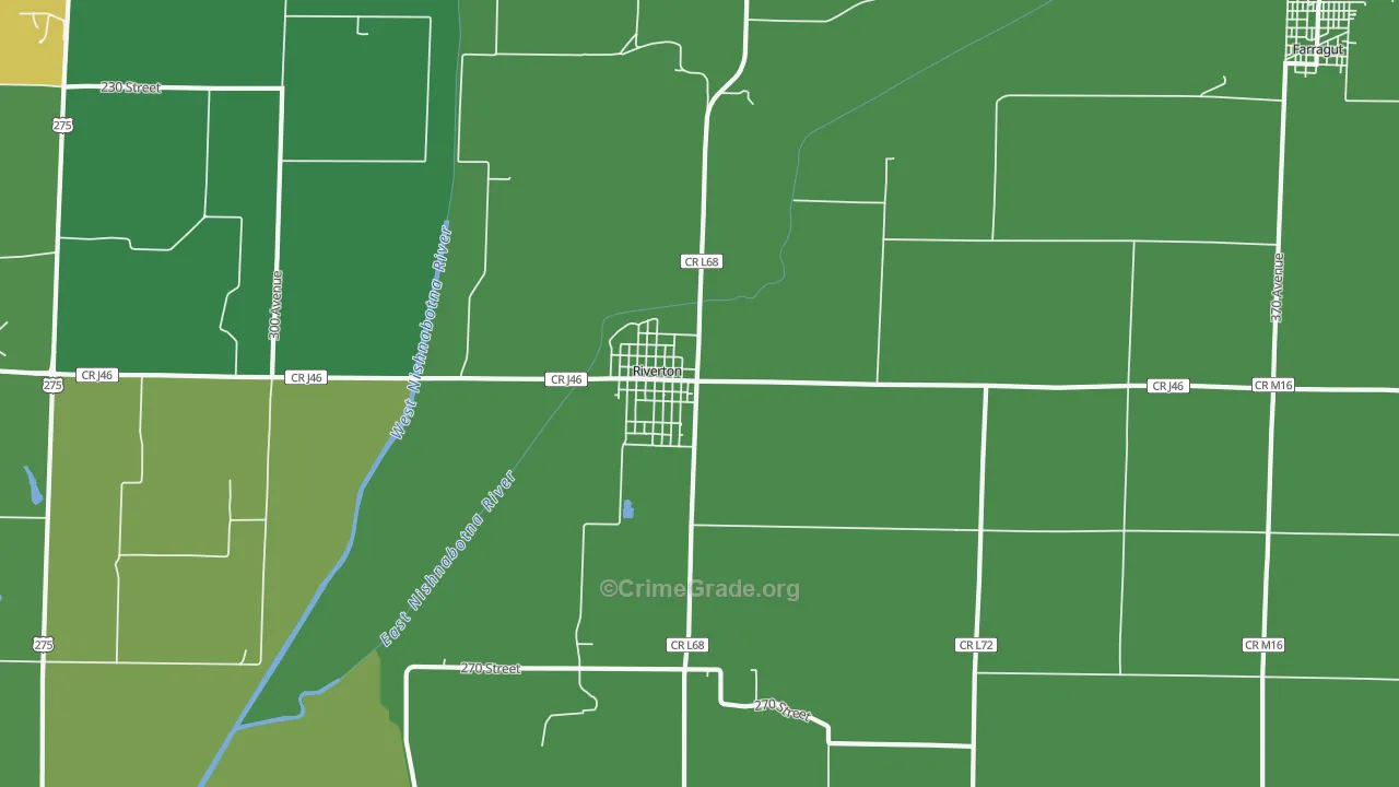51650, IA Map of Vehicle Theft Rates