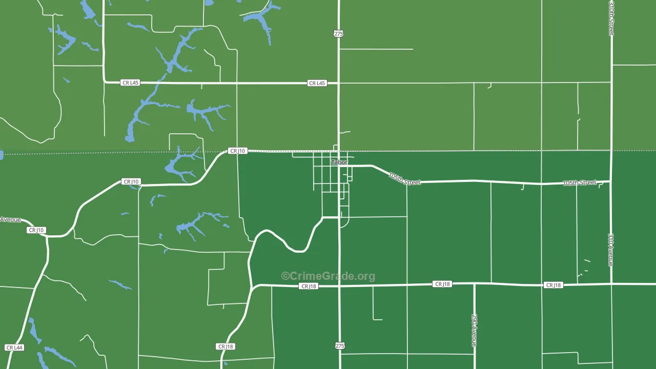 51653, IA Map of Vehicle Theft Rates