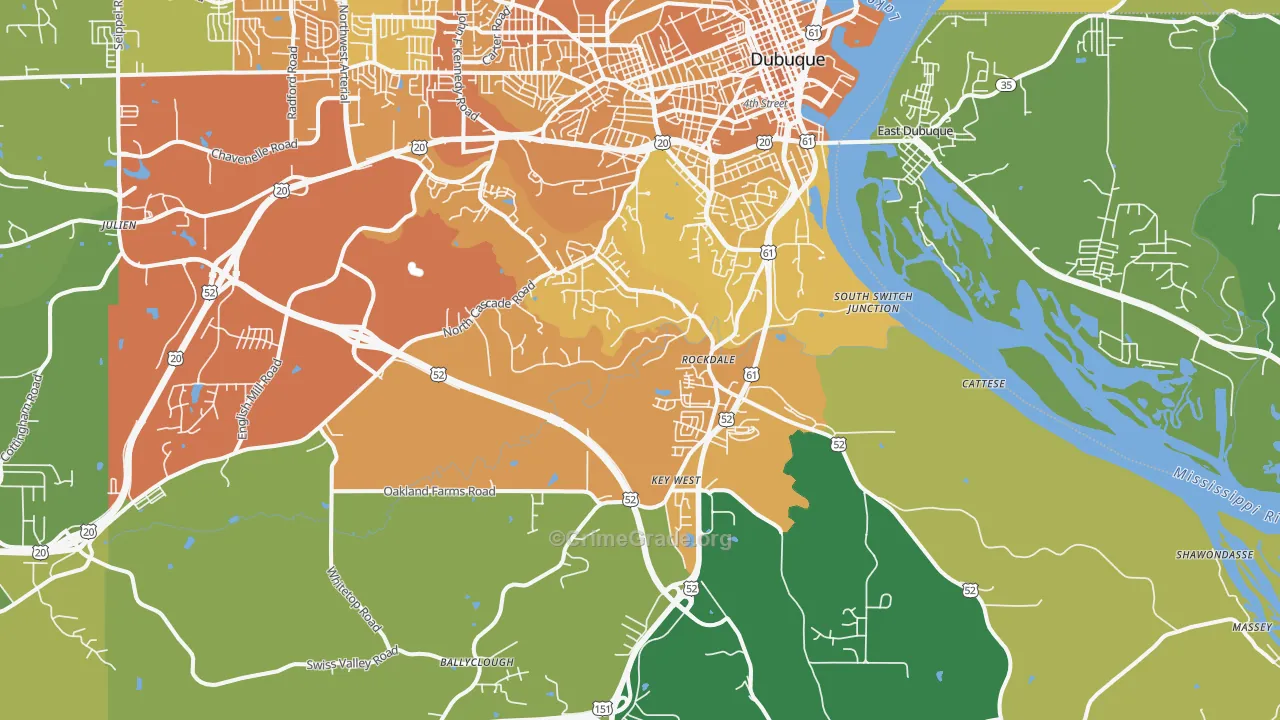 52003, IA Map of Vehicle Theft Rates
