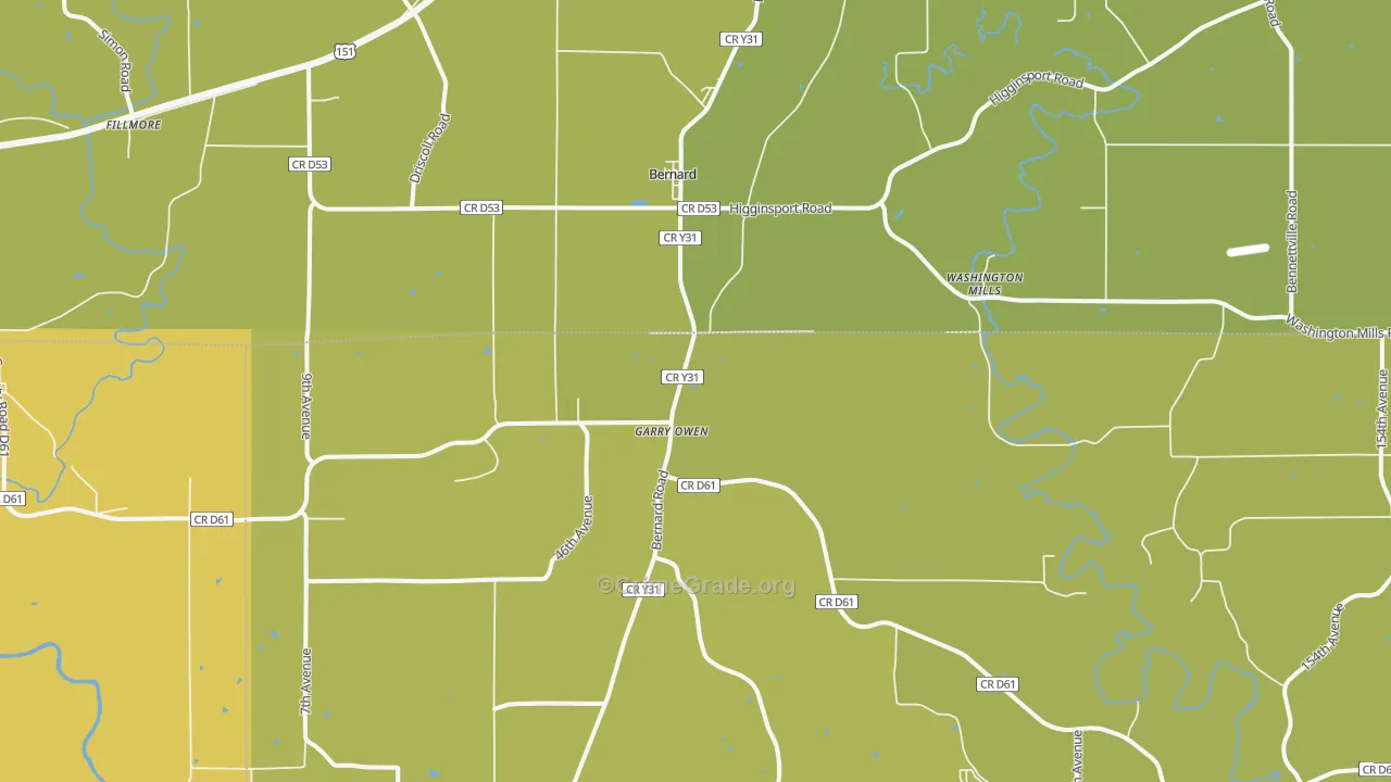 52032, IA Map of Vehicle Theft Rates