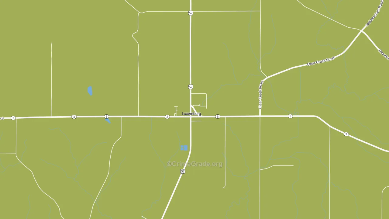 52056, IA Map of Vehicle Theft Rates