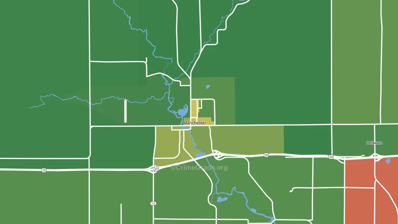 52057, IA Map of Vehicle Theft Rates